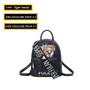 Summer 2020 new backpack female waterproof Oxford cloth tiger head printed  messenger bag mini fashion ladies bag small backpack