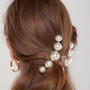 2020 Fashion New Hair Clip Women Simple Vintage Style Big Pearls Acrylic Hair Claws Hair Accessories mujer
