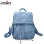 2020 College Wind Backpack Shoulder Bag PU Leather Women's bag fashion ladies backpack Mochila Escolar School Bags For Teenagers