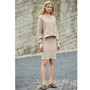 Amii Autumn Women Two Piece Set Female Elegant Solid Loose Turtleneck Sweater and Split Knitted Skirt 11870252