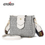 2020 Spring New Fashion Women Shoulder Bag Clutch Bag Ladies Messenger Bags With Metal Buckle Simple Small Square Bag