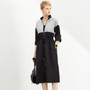 Amii spring Personality Two-Wear Temperament Five-point sleeve Dresses High Waist Zipper Jacket 11960088
