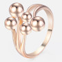 Trendsmax Vine Balls Rings for Women 585 Rose Gold Wedding Rings Engagement Ring Fashion Jewelry Gift for Women Girls GR40