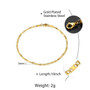 2020 New 4 styles 3mm Gold Color Stainless Steel Link Chain Anklet for Men Women Rope Figaro Curb Link Leg Chain 10inch KAM01