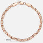 20cm Bracelets For Women Men 585 Rose Gold Curb Snail Foxtail Venitian Link Chains Men's Bracelets Fashion Jewelry Gifts KCBB1