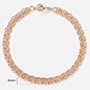 20cm Bracelets For Women Men 585 Rose Gold Curb Snail Foxtail Venitian Link Chains Men's Bracelets Fashion Jewelry Gifts KCBB1