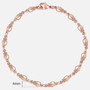 20cm Bracelets For Women Men 585 Rose Gold Curb Snail Foxtail Venitian Link Chains Men's Bracelets Fashion Jewelry Gifts KCBB1
