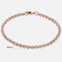 20cm Bracelets For Women Men 585 Rose Gold Curb Snail Foxtail Venitian Link Chains Men's Bracelets Fashion Jewelry Gifts KCBB1