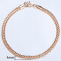 20cm Bracelets For Women Men 585 Rose Gold Curb Snail Foxtail Venitian Link Chains Men's Bracelets Fashion Jewelry Gifts KCBB1