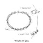 Trendsmax Stainless Steel Coffee Beans Marina Link Chain Bracelet  for Men Women Hip Pop Jewelry 7/9/11mm KBM169