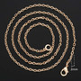 Fashion Necklace For Women Men 585 Rose Gold Venitian Curb Snail Foxtail Link Chains Necklace Fashion Jewelry 50cm 60cm CNN1