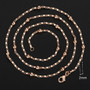 Fashion Necklace For Women Men 585 Rose Gold Venitian Curb Snail Foxtail Link Chains Necklace Fashion Jewelry 50cm 60cm CNN1