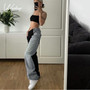 Weekeep Patchwork Loose Casual Women Trousers Hip Hop Slim Fashion Jeans 2020 Autumn Korean Streetwear Version Denim Cargo Pants