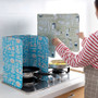 Gas Stove Aluminum Foil Oil Baffle Kitchen Cooking Oil Separator Household Stove Splash Oil Baffle Kitchen Supplier