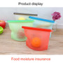 4pcs Food Storage Bags Reusable Snack Bag Zero Waste Food Grade Silicone Ziplock Leak-Proof Sandwich Fruit Packing Organizer Bag