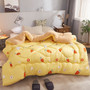 single/double patchwork Thick warm Quilt Luxury Star geometric Printed Winter Lamb cashmere Blanket quilted Bedding Comforter