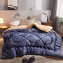 single/double patchwork Thick warm Quilt Luxury Star geometric Printed Winter Lamb cashmere Blanket quilted Bedding Comforter