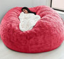 dropshipping fur giant removable washable bean bag bed cover living room furniture lazy sofa coat