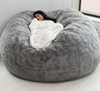 dropshipping fur giant removable washable bean bag bed cover living room furniture lazy sofa coat