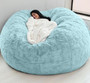 dropshipping fur giant removable washable bean bag bed cover living room furniture lazy sofa coat