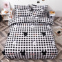 Bedding Sets Simple Color Green  Bed Sheet Duver Quilt Cover Pillowcase Soft and Comfortable King Queen Full Twin