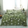 Bedding Sets Simple Color Green  Bed Sheet Duver Quilt Cover Pillowcase Soft and Comfortable King Queen Full Twin