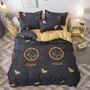 Bedding Sets Simple Color Green  Bed Sheet Duver Quilt Cover Pillowcase Soft and Comfortable King Queen Full Twin