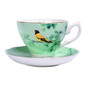 Bone China Coffee Cup Spoon Saucer Set English afternoon Tea cup Coffeeware 170ml  Porcelain Cup and Saucer for Coffee