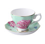 Bone China Coffee Cup Spoon Saucer Set English afternoon Tea cup Coffeeware 170ml  Porcelain Cup and Saucer for Coffee