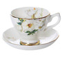 Bone China Coffee Cup Spoon Saucer Set English afternoon Tea cup Coffeeware 170ml  Porcelain Cup and Saucer for Coffee