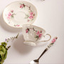 Bone China Coffee Cup Spoon Saucer Set English afternoon Tea cup Coffeeware 170ml  Porcelain Cup and Saucer for Coffee