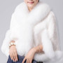 New Fashion Cape Jacket Vangull Winter Faux Fur Overcoat Imitation Rabbit Faux Collar Faux Fur Coat Mink Hair Rex Rabbit Hair
