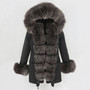 OFTBUY 2020 Fashion Winter Jacket Women Real Fur Coat Natural Real Fox Fur Collar Loose Long Parkas Big Fur Outerwear Detachable