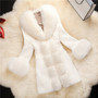 winter coat women Regular Rayon Plush solid color faux fur coat Regular Coats with Green Wine Black White Four Color to Choose