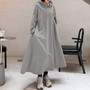 Stylish Hooded Hoodies Dress Women Autumn Sweatshirts 2020 ZANZEA Casual Long Sleeve Maxi Vestidos Female Solid Robe Oversized