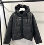 Faux Leather Coat Winter Hooded Jacket Women Cotton-padded Parkas Zipper Thicker Warm Bread Coat European Clothing 2019