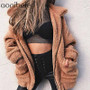 Aonibeier Plus Size Faux Fur Autumn Winter Jacket Women Casual Fur Coat Female Fashion Plush Loose Coats Streetwear Outerwear