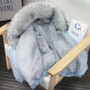 Bella Philosophy Winter Women Denim Fur Hooded Coat streetwear Lady Casual Jackets Parka Female Single Breasted Outwear