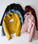 Women's ZA Classic Leather Jacket Coat Long Sleeved Yellow PU Coat 5 Color Outerwear