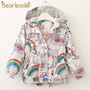 Bear Leader Girls Denim Coats New Brand Spring Kids Jackets Clothes Cartoon Coat Embroidery Children Clothing for 3 8Y