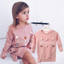 Bear Leader Winter Kids Dresses For Girls Long Sleeve Children Clothing Sequins Stars Tutu Girls Casual Princess Party Dress