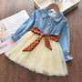 Bear Leader Winter Kids Dresses For Girls Long Sleeve Children Clothing Sequins Stars Tutu Girls Casual Princess Party Dress