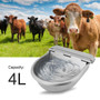 Hot Sale 4L Stainless Steel Water Trough Bowl Automatic Drinking for Horses Goats Sheep Cattle Sheep Dog Pet Goat Cattle