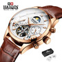 HAIQIN Fashion Mens Watches Top Brand Luxury WristWatch Automatic Mechanical Clock Blue Watch Men Waterproof Sport reloj hombre