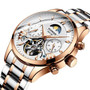 GUANQIN stainless steel Tourbillon mechanical  Watch new Clock men men's wristwatch waterproof sports watch relogios masculino
