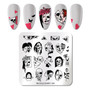 NICOLE DIARY Flowers Pattern Nail Stamping Plates Image Painting Nail Art Stencils Template  Nail Stamp Tools