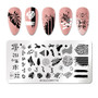 NICOLE DIARY Flowers Pattern Nail Stamping Plates Image Painting Nail Art Stencils Template  Nail Stamp Tools