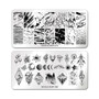 NICOLE DIARY Flowers Pattern Nail Stamping Plates Image Painting Nail Art Stencils Template  Nail Stamp Tools