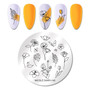 NICOLE DIARY Flowers Pattern Nail Stamping Plates Image Painting Nail Art Stencils Template  Nail Stamp Tools