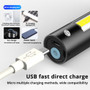 USB Rechargable Mini LED Flashlight Waterproof Torch